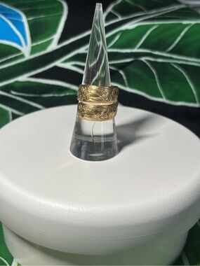 18k Gold Filled Heirloom Bypass Ring - Women Jewelry